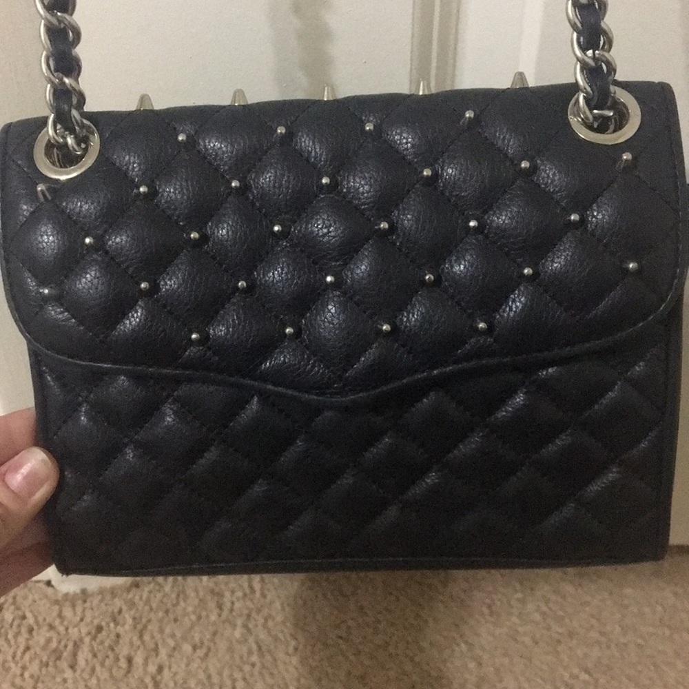 Rebecca Minkoff studded handbag.